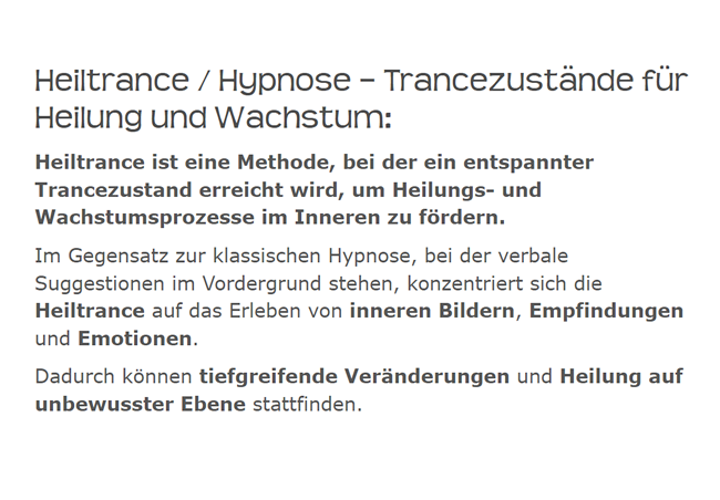 Heiltrance, Fernheilung & Fernheiler 
